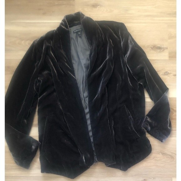 Eileen Fisher Open Velvet/Silk Cardigan SP - Picture 1 of 8